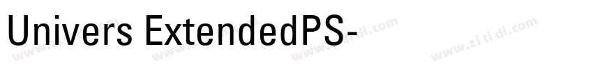 Univers ExtendedPS字体转换